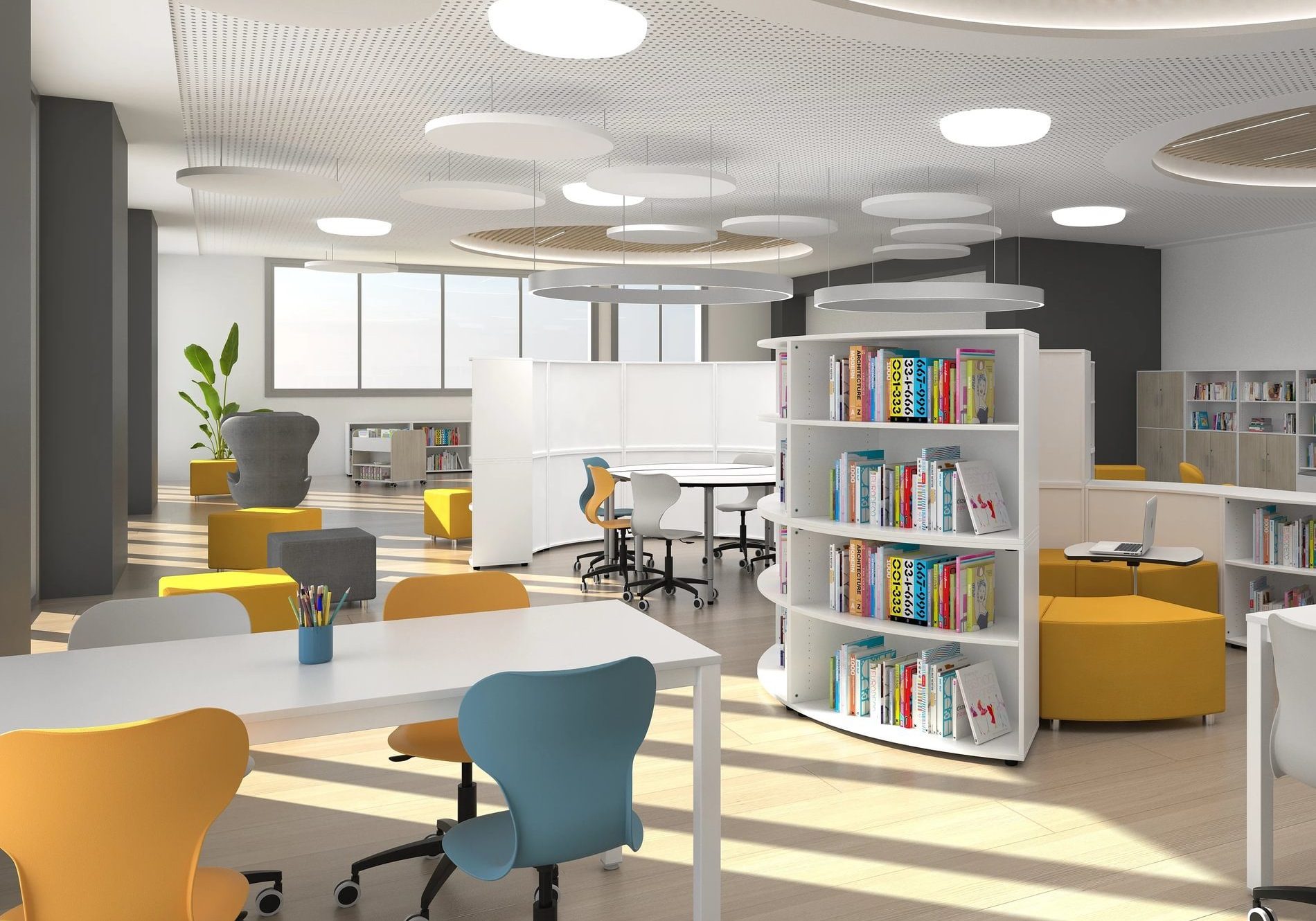 Raamatukogumööbel: mugavate ja paindlike ruumide loomine